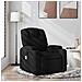 Poltrona reclinabile massaggiante in tessuto nero - Foto miniatura 2