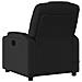 Poltrona reclinabile massaggiante in tessuto nero - Foto miniatura 4
