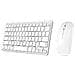 P013-LK-8955-WW tastiera Mouse incluso Ufficio RF senza fili + Bluetooth QWERTY Italiano Bianco - Foto miniatura 2
