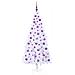 Albero di Natale artificiale Bianco 180 cm PVC e Acciaio - Foto miniatura 4