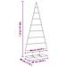 Albero di Natale Decorativo in Metallo Nero 180 cm - Foto miniatura 7