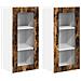 Pensile cucina con porta 2 pcs Rovere fumé 40 x 31 x 80 cm - Foto miniatura 1