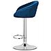 Sgabello in velluto EAST - Blu navy per soggiorno e cucina CODICE 3993 - Foto miniatura 4