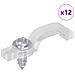 Clip per Striscia LED 12 pcs Trasparente 23,8 x 7,3 x 4,3 mm - Foto miniatura 1