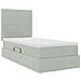 Letto con contenitore e materasso Grigio chiaro 90 x 190 cm - Foto miniatura 5
