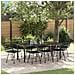 Set da Pranzo per Giardino 9 pcs Nero - Foto miniatura 2