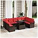 Set Divano da Giardino 10 pcs Marrone Rattan in Polipropilene - Foto miniatura 2