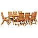 Set da Pranzo per Giardino 9 pcs Marrone - Foto miniatura 1