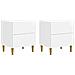 Armadio da Notte 2 pcs Bianco Lucido 43 x 34,5 x 48 cm - Foto miniatura 1