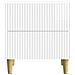 Armadio da Notte 2 pcs Bianco Lucido 43 x 34,5 x 48 cm - Foto miniatura 5