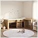 Struttura del Letto con Scrivania 2 pz Rovere Artigianale - Foto miniatura 2