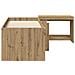 Struttura del Letto con Scrivania 2 pz Rovere Artigianale - Foto miniatura 4
