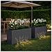 Vaso da giardino 2 pz Antracite 100 x 20 x 49 cm - Foto miniatura 3