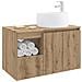Set di mobili per il bagno 2 pz Rovere Artigianale - Foto miniatura 3