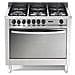 Cucina Elettrica MG96MF / CIS Fuochi a Gas Forno Elettrico Dimensione 90 x 60 cm Colore Inox - Foto miniatura 5