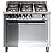 Cucina Elettrica MG96MF / CIS Fuochi a Gas Forno Elettrico Dimensione 90 x 60 cm Colore Inox - Foto miniatura 4