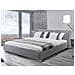 Letto Matrimoniale Ad Acqua In Tessuto Grigio 160 X 200 Cm - Paris - Foto miniatura 2