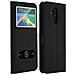 Custodia Huawei Mate 20 Lite + Funzione Stand Con Doppia Finestra Nera - Foto miniatura 1