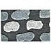 Tappeto Da Bagno Antiscivolo Disegno Stone Colore Grigio 65x130 Grigio - Foto miniatura 1