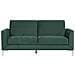 Divano 3 Posti In Tessuto Vellutato Verde Fenes - Foto miniatura 8