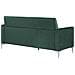 Divano 3 Posti In Tessuto Vellutato Verde Fenes - Foto miniatura 18
