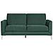 Divano 3 Posti In Tessuto Vellutato Verde Fenes - Foto miniatura 21