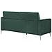 Divano 3 Posti In Tessuto Vellutato Verde Fenes - Foto miniatura 14