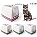 Lettiera Toilette Chiusa Maniglia Filtro Per Gatti Gatto Vicky 54x39x39 Igiene - Foto miniatura 1