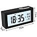 Sveglia Digitale, Sveglie Da Comodino Elettronica Grande Lcd Display Data Temperatura Orologio Funzione Snooze Luce Notturna Allarme Forte Silenziosa Per Bambini - Foto miniatura 2