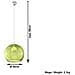 Ball - Lampadario A Sospensione In Vetro, Colore: Verde Cromato - Foto miniatura 5