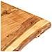 Piano del Tavolo in Legno Massello di Acacia 118x (50-60) x3,8 cm - Foto miniatura 3