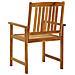 Sedie da Giardino 6 pz in Legno Massello di Acacia - Foto miniatura 3
