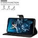 Custodia Compatibile Con Honor 20 In Nero Carbone - Coperchio Protettiva Con Chiusura Magnetica, Funzione Stand E Tasca Per Le Carte - Foto miniatura 3