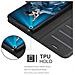 Custodia Compatibile Con Honor 20 In Nero Carbone - Coperchio Protettiva Con Chiusura Magnetica, Funzione Stand E Tasca Per Le Carte - Foto miniatura 5