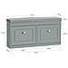Serie Bianche Di Scarpiere Moderne Grigio 104x24x52cm 2 Ante 1 Cuscino Fsr64-hg - Foto miniatura 2