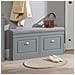 Serie Bianche Di Scarpiere Moderne Grigio 104x24x52cm 2 Ante 1 Cuscino Fsr64-hg - Foto miniatura 4