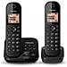 Telefono Cordless Panasonic Con Ab Kx-tgc422gb Duo - Nero - Foto miniatura 1