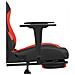 Sedia Da Gaming Con Poggiapiedi Rosso E Nero In Tessuto - Foto miniatura 8
