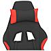 Sedia Da Gaming Con Poggiapiedi Rosso E Nero In Tessuto - Foto miniatura 10