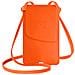 Borsetta A Tracolla Per Smartphone Con Portacarte In Similpelle Arancione - Foto miniatura 5