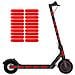 Adesivo Riflettente Per Scooter Xiaomi M365 Red - Foto miniatura 1
