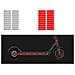 Adesivo Riflettente Per Scooter Xiaomi M365 Red - Foto miniatura 3