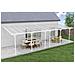 Pergola Addossata/posto Auto Coperto 27m² Kleo 900l300 Alluminio Bianco - Foto miniatura 5