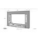 Parete Attrezzata Clementino, Set Salotto Porta Tv A 6 Ante, Mobile Soggiorno Multiuso Con Luce Led, 100% Made In Italy, Cm 290x40h191, Antracite E Acero - Foto miniatura 3