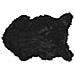 Tappeto Peloso In Pelliccia Ecologica Sagomato Modello Stoccolma Varie Misure 60x90cm Nero - Foto miniatura 1