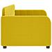 Letto Da Giorno Giallo 80x200 Cm In Velluto - Foto miniatura 3