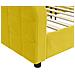 Letto Da Giorno Giallo 80x200 Cm In Velluto - Foto miniatura 5