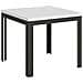 Tavolo Apribile 90x90/180 Cm Linea Libra Telaio Antracite - Bianco Frassino - Foto miniatura 4