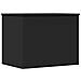 Contenitore Portaoggetti Nero 60x42x46 cm Legno Multistrato - Foto miniatura 2
