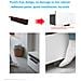 Maniglie Per Mobili In Silicone, Confezione Da 2 White - Foto miniatura 5